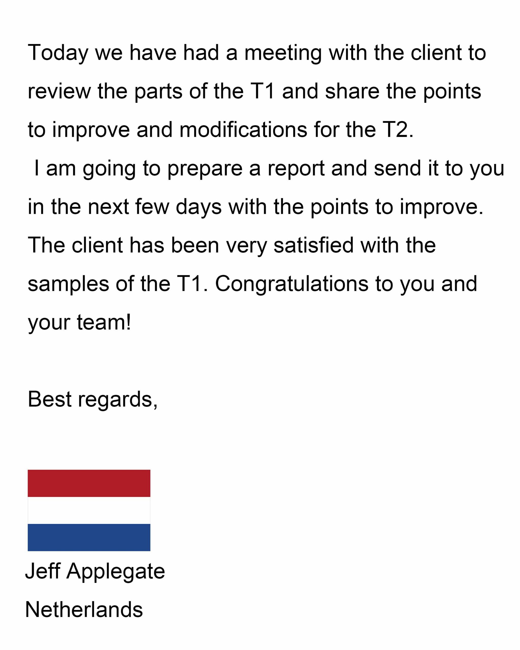 Customer feedback on Arktech custom manufacturing services